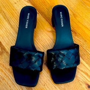 Gently used, MARC FISHER Black Braided Sandals 🖤